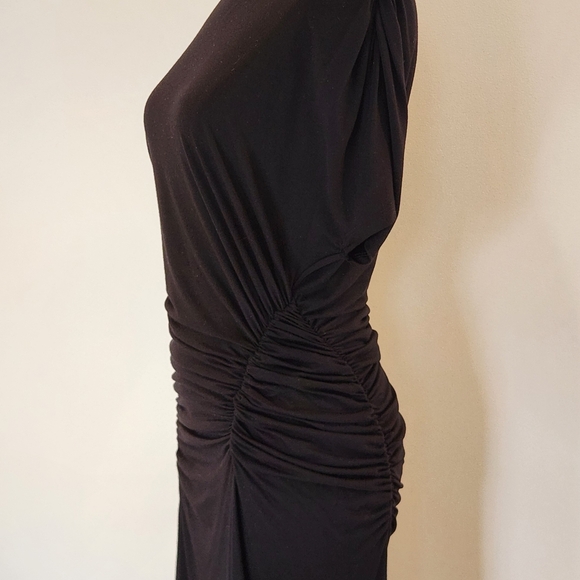 || SUNDRY || black midi dress, knit, casual, dolman sleeves, size 2 - Picture 5 of 11